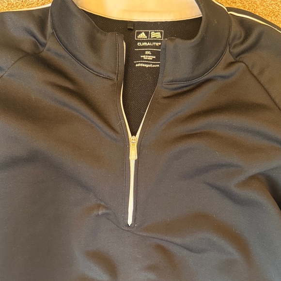 Adidas Men's Black Quarter Zip sweatshirt - Picture 7 of 7